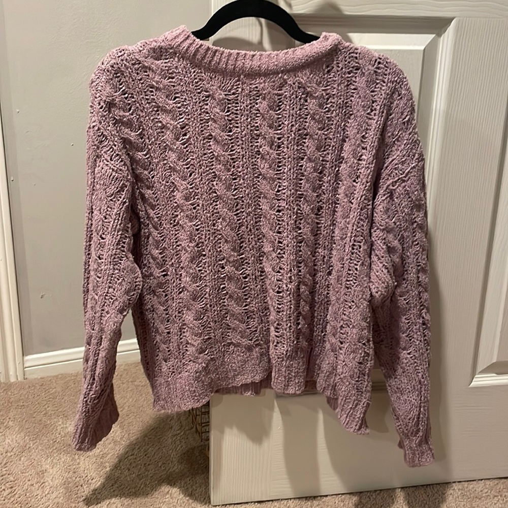 American Eagle purple sweater